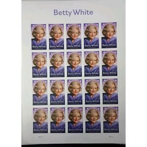 US 5976a Betty White Sheet Of 20 MNH 2025 Forever Stamps